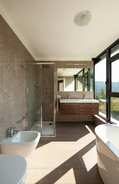 Professionally Renovated Modern Bathroom — Plumbers & Electricians in the Wollongong Region, NSW