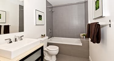 Newly Renovated Bathroom — Plumbers & Electricians in Nowra, NSW